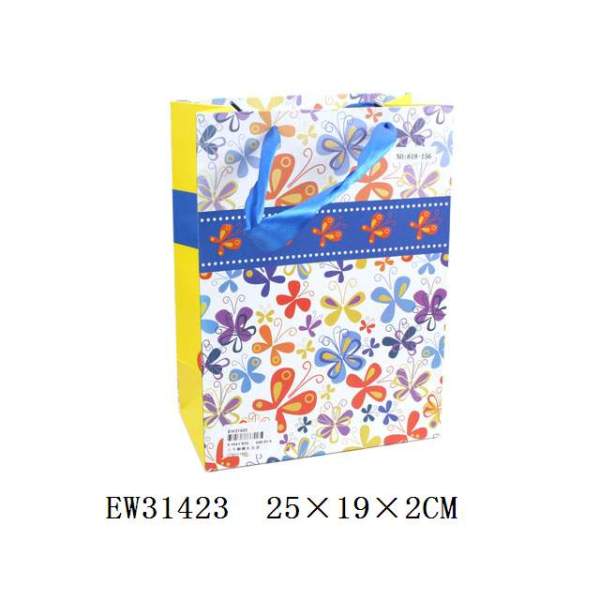 蝴蝶礼品袋(12pcs/opp) 小号 纸质
