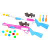 2只庄枪带3保龄球(中文包装) 乒乓球 机枪 实色 塑料