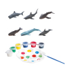 6pcs海洋动物DIY涂色套装