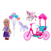 小凯丽带2pcs塑料马,三轮车,气球 3.5寸 塑料