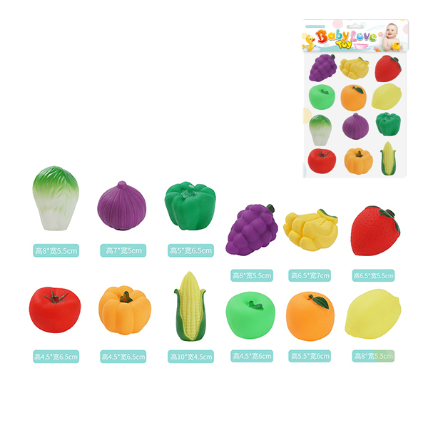 12款水果蔬菜套装 塑料