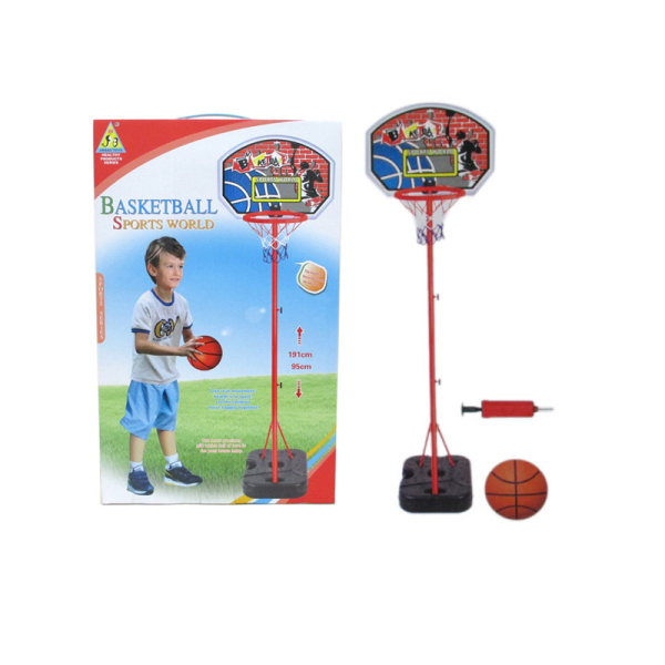 儿童篮球台配12cm球,打气筒 塑料