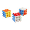 6PCS 3款实色球体魔方 方形 3阶 塑料