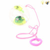 12PCS 5.5cm闪光星星水晶球带绳 灯光 包电 塑料
