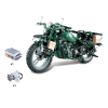 550pcs二战二轮摩托车积木 电动 塑料