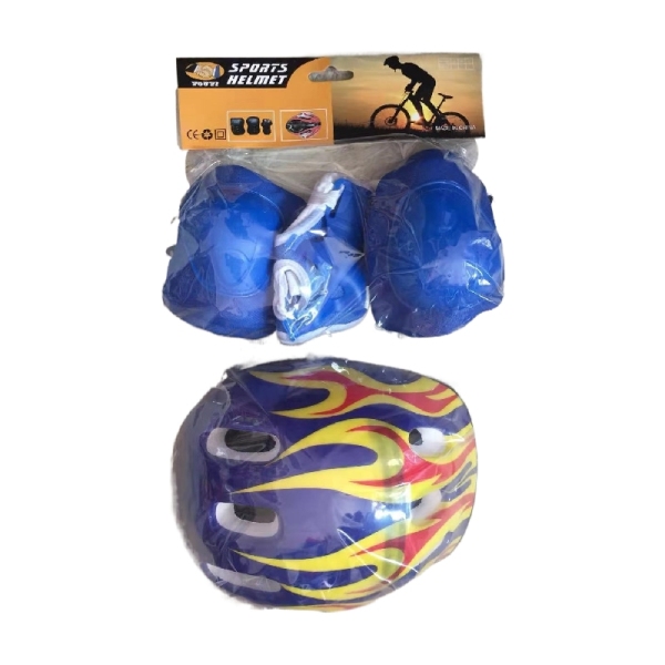 运动骑行头盔组合+护具(PC)56-57 塑料