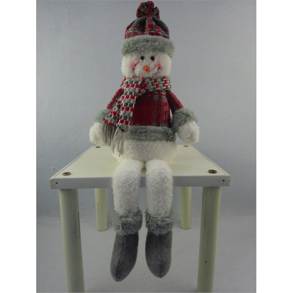20"软脚坐姿雪人 纺织品