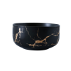 大理石纹金黑400ML小号圆碗 单色清装 陶瓷