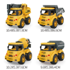 12PCS 4款式云梯消防车/水槽车/消防车/救护车 回力 实色 塑料