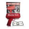 money gun喷钱枪带100张纸币 电动 手枪 实色 塑料