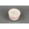 圆形陶瓷图案白碟碗 单色清装 陶瓷