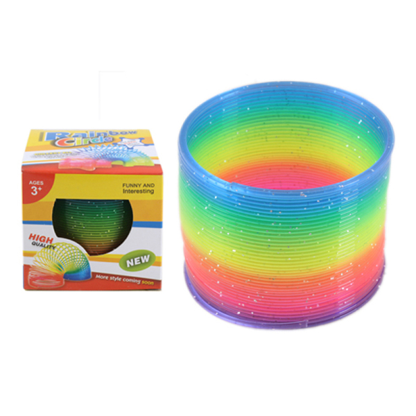 透明金葱彩虹圈 圆形 塑料
