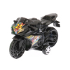12PCS 贴标摩托车 回力 2轮 实色 黑轮 塑料