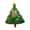 圣诞树铝膜气球 单色清装 塑料
