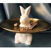 10寸分体兔配金盘 单色清装 陶瓷