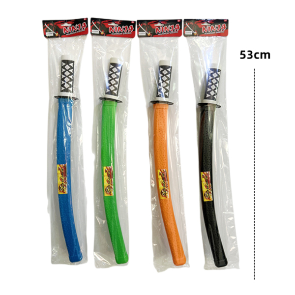 53cm武士刀/忍者刀/日本刀/剑 4色 实色 塑料