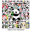 50张原创熊猫涂鸦贴纸 混款 塑料