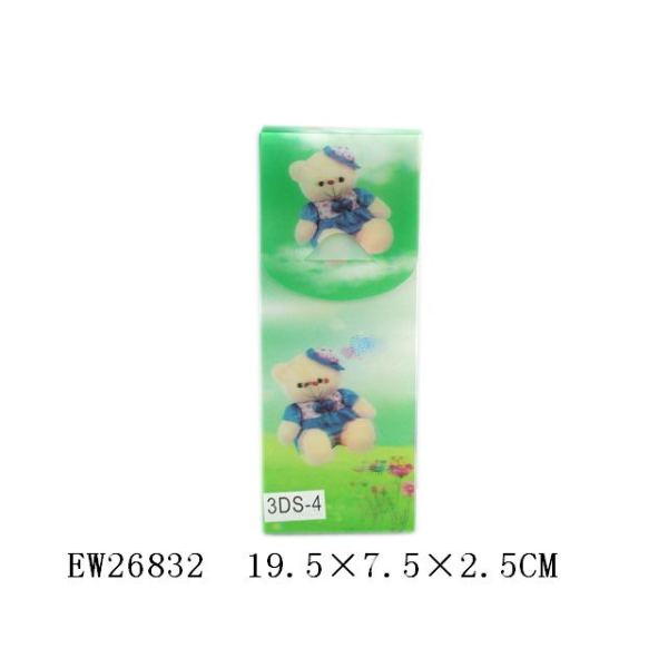 小熊3D文具盒(12pcs/opp) 塑料