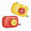 宝宝可咬啃仿真多功能音乐手机相机玩具婴儿早教益智电话机 红色黄色二色 按键式 卡通 电动 灯光 声音 音乐 英文IC 塑料