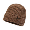 小字母加绒雪尼尔帽 中性 56-60CM 冬帽 100%聚酯纤维