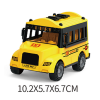 12PCS 卡通校车巴士4色 回力 塑料