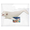 软胶填棉仿真海洋动物-白鲸 塑料