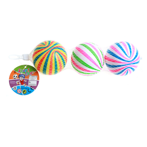 3粒3寸彩色糖果充气球 塑料