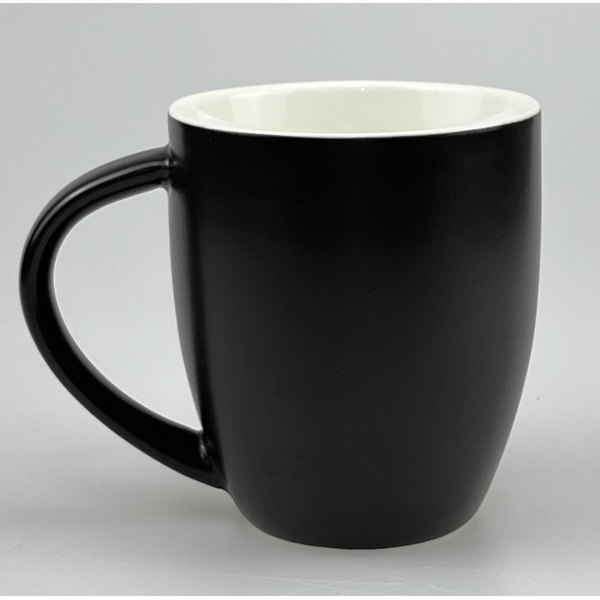黑色瓷器马克杯
【12*8.5*10CM】 单色清装 陶瓷