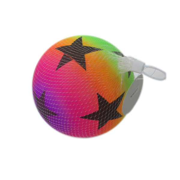9寸五角星彩虹充气球 塑料
