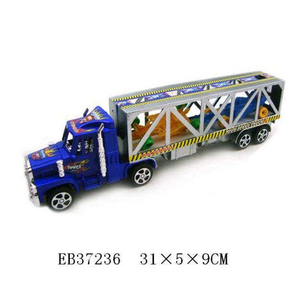 货柜车载2只FI方程车 惯性 喷漆 塑料
