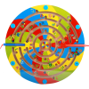 磁性运笔迷宫-时钟数字（圆） 单色清装 木质