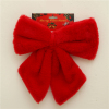 毛绒蝴蝶结（红） 单色清装 纺织品