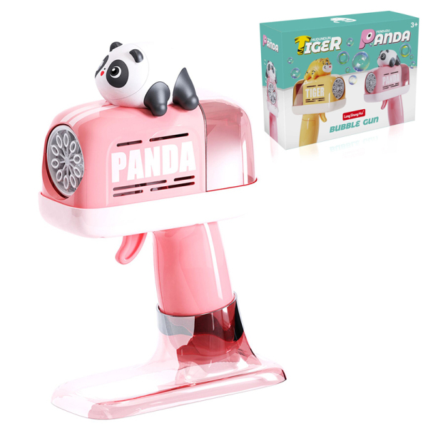 熊猫泡泡机+底座 电动 实色 塑料