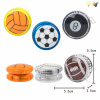 20PCS 足球透明离合溜溜球 4色 灯光 包电 塑料