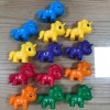 儿童早教恐龙字母匹配玩具数字计数图案配对蒙特梭利认知幼儿教具 塑料