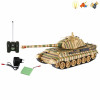 1:28德国虎王106坦克带充电器 遥控 灯光 声音 不分语种IC 主体包电，遥控器不包电 塑料