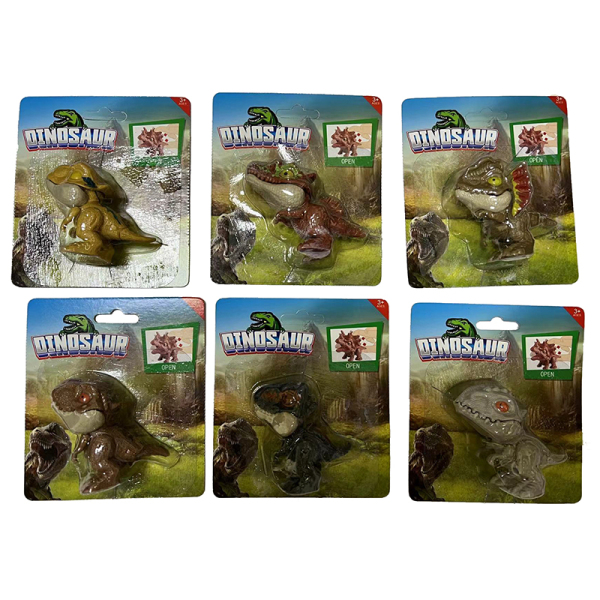 6款式咬指恐龙 塑料