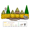 25(pcs)3D钻面森林系列磁力片套装 磁性 塑料