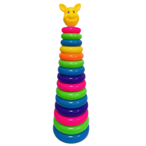 15层旺兔英文彩虹套圈 圆形 塑料