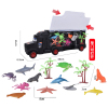 滑行收纳车载海洋动物(12款随机装) 塑料