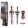 古代兵器装备 龙头双鹰剑➕中手  喷漆 塑料