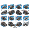 8PCS 8款式赛车积木套 回力 8合1 塑料