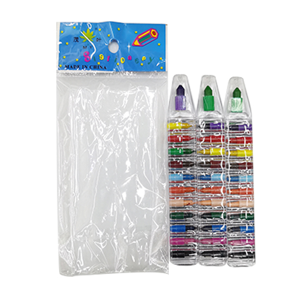 3PCS 12色蜡笔 塑料