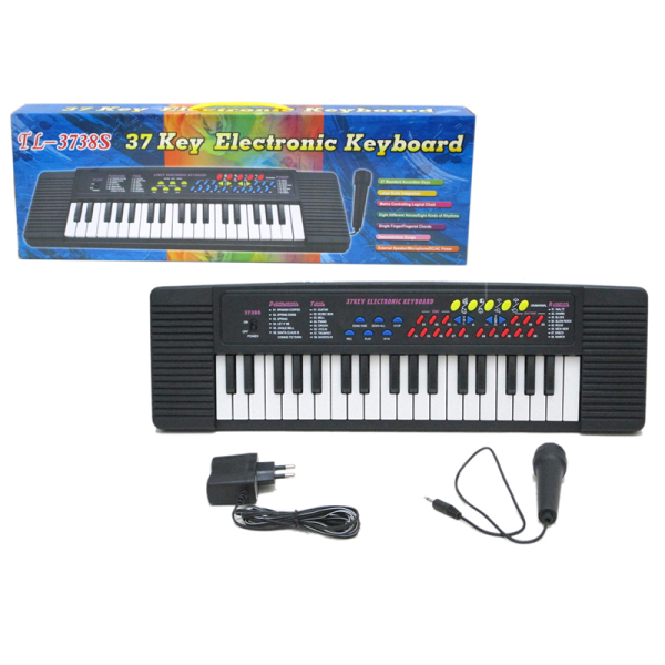 37键多功能电子琴键带麦克风,充电器 仿真 不分语种IC 塑料