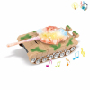坦克 电动 万向 灯光 音乐 不分语种IC 实色间喷漆 塑料