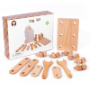 儿童木制玩具原木工具包【23*18*6CM】 单色清装 木质