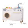 木制白色洗衣机橱柜 实色 单色清装 木质