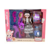 Multiple dolls with ponies, handbags, combs, mirrors, water fountains