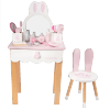 儿童木制玩具兔子梳妆台 单色清装 木质