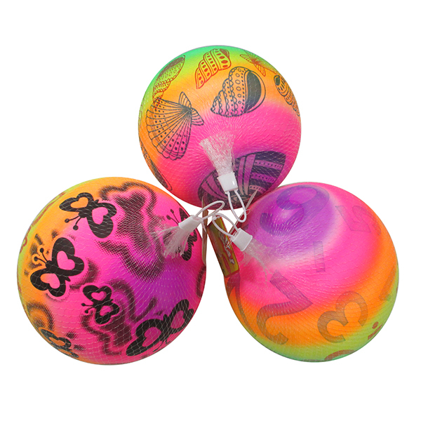 3款9寸彩虹充气球  塑料